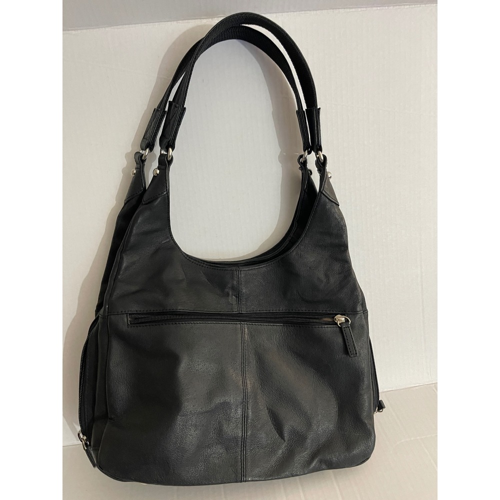 Gun Tote'n‎ Mamas Black Leather Concealed Carry Shoulder Bag RFID CCW Purse - Picture 4 of 16